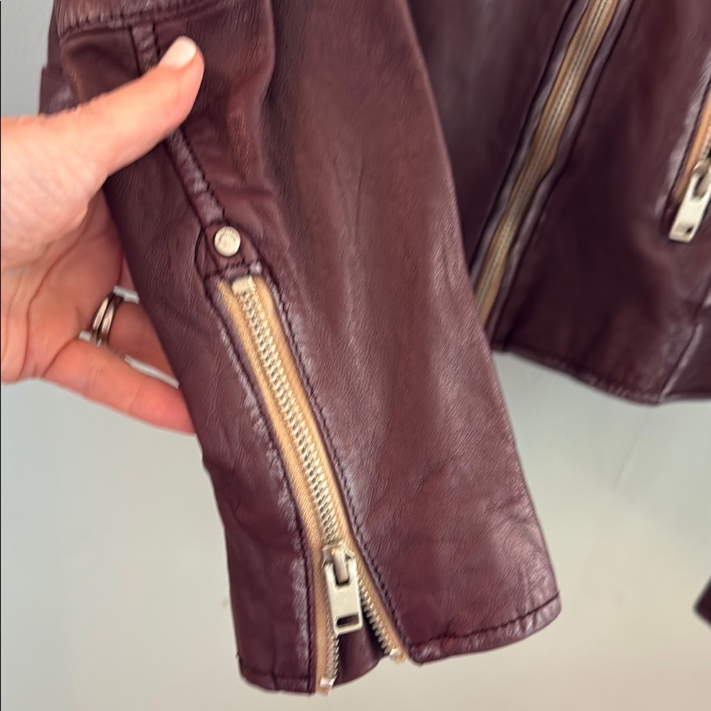 Mauritius Sofia Leather Jacket - Size 4 - image 5